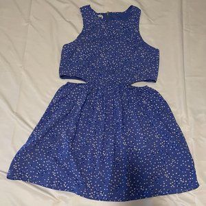 Blue Asymmetrical Dress